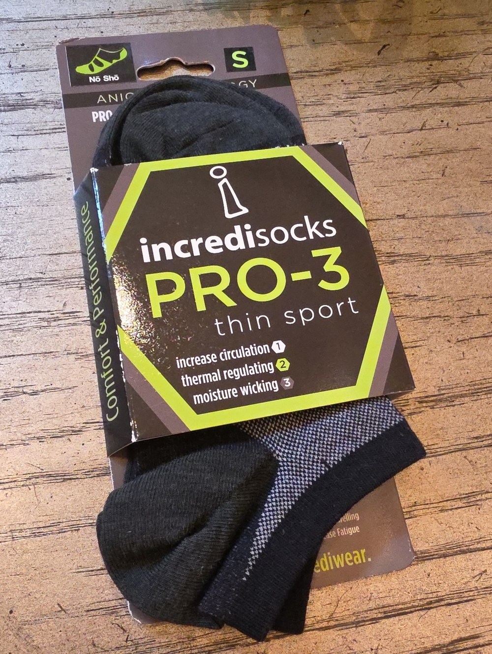 No Sho Increisocks Pro-3 Size S NWT